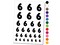 Number 6 Six Fun Bold Font Temporary Tattoo Water Resistant Fake Body Art Set Collection